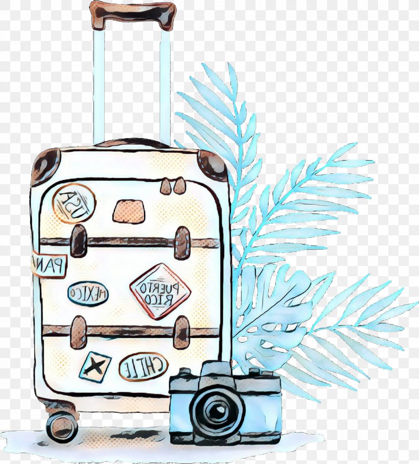 Travel Retro, PNG, 1446x1600px, Pop Art, Ajira, Bag, Baggage, Hand Luggage Download Free