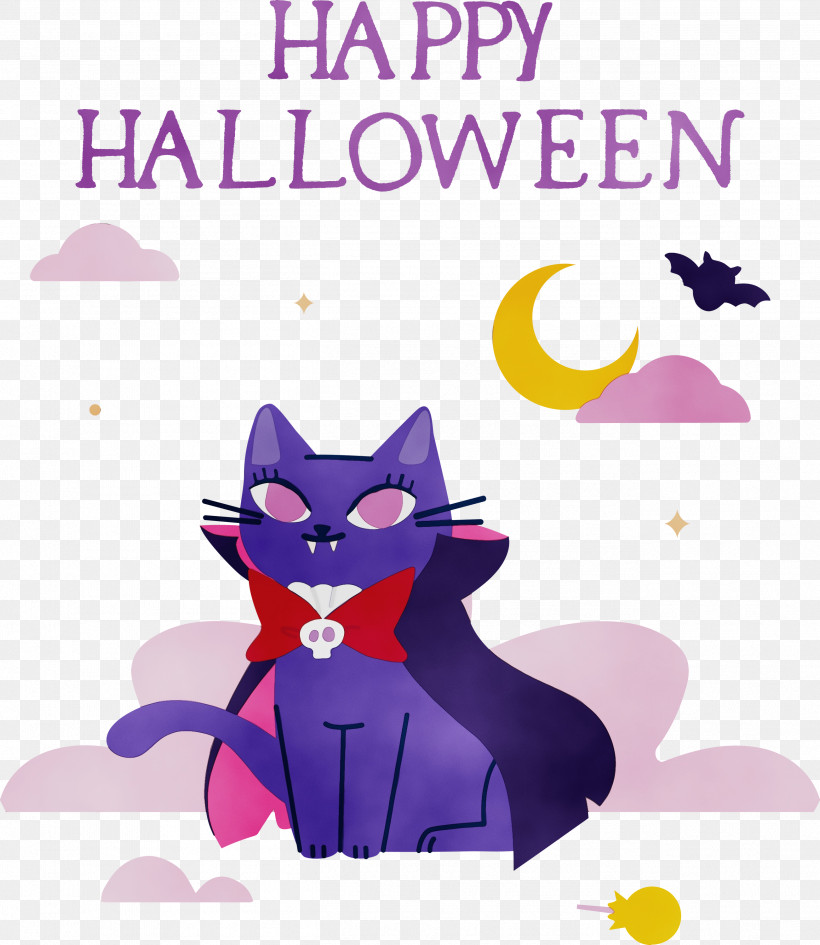 Cat Cartoon Text Small Lon:0jjw, PNG, 2603x3000px, Happy Halloween, Biology, Cartoon, Cat, Character Download Free