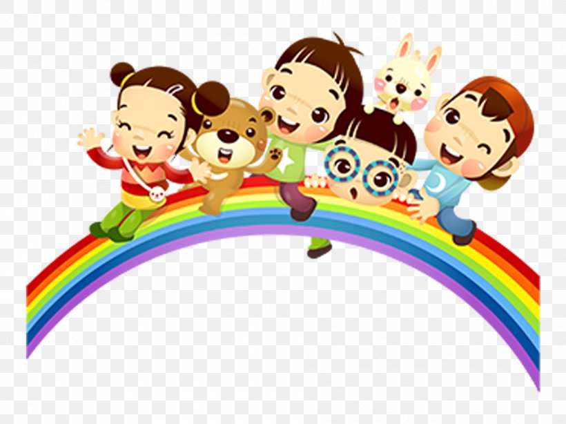 Child Rainbow Sticker Playground, PNG, 1890x1417px, Child, Amusement Park, Art, Cartoon, Creativity Download Free