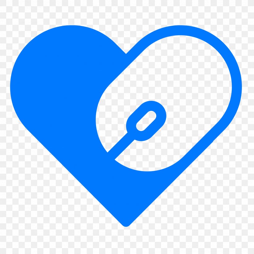 Computer Mouse Pointer Heart, PNG, 1600x1600px, Computer Mouse, Area, Blue, Brand, Computer Hardware Download Free