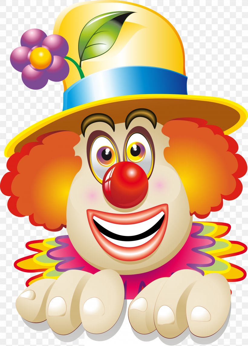 circus joker smiling face