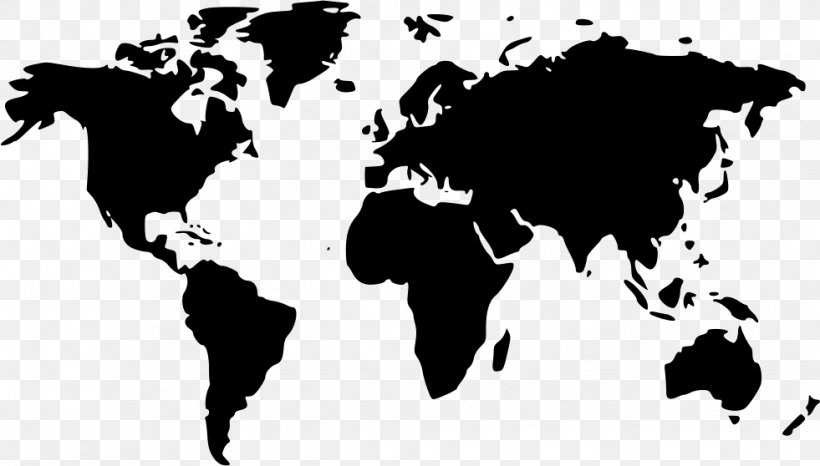 World Map Globe, PNG, 981x558px, World, Black, Black And White, Blank Map, Geography Download Free