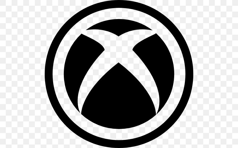 Xbox 360 Logo, PNG, 512x512px, Xbox 360, Area, Black And White, Brand, Computer Software Download Free