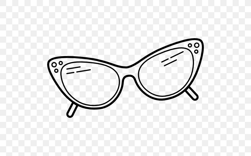 Sunglasses Goggles Clip Art, PNG, 512x512px, Glasses, Area, Black, Black And White, Eyewear Download Free