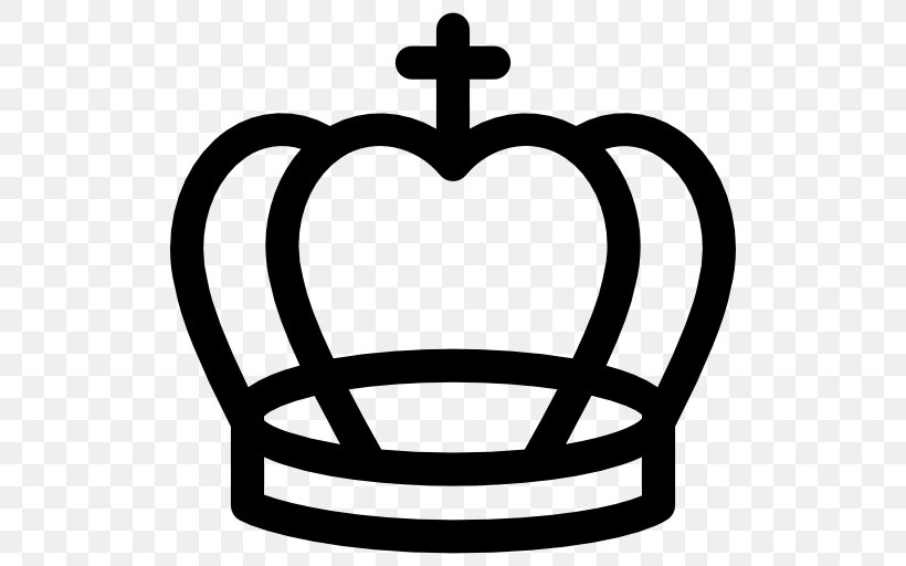 Crown Clip Art, PNG, 512x512px, Crown, Black And White, Heart, Monochrome Photography, Symbol Download Free