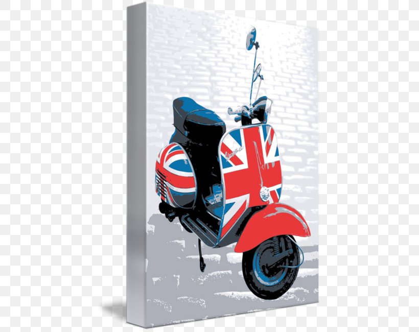Scooter Mod Vespa Lambretta Motorcycle, PNG, 439x650px, Scooter, Art, Bicycle Accessory, Canvas Print, Electric Blue Download Free
