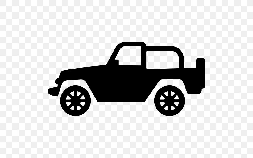 Jeep Sports Car Pickup Truck Sport Utility Vehicle, PNG, 512x512px, Jeep, Antique Car, Automotive Design, Automotive Exterior, Black Download Free