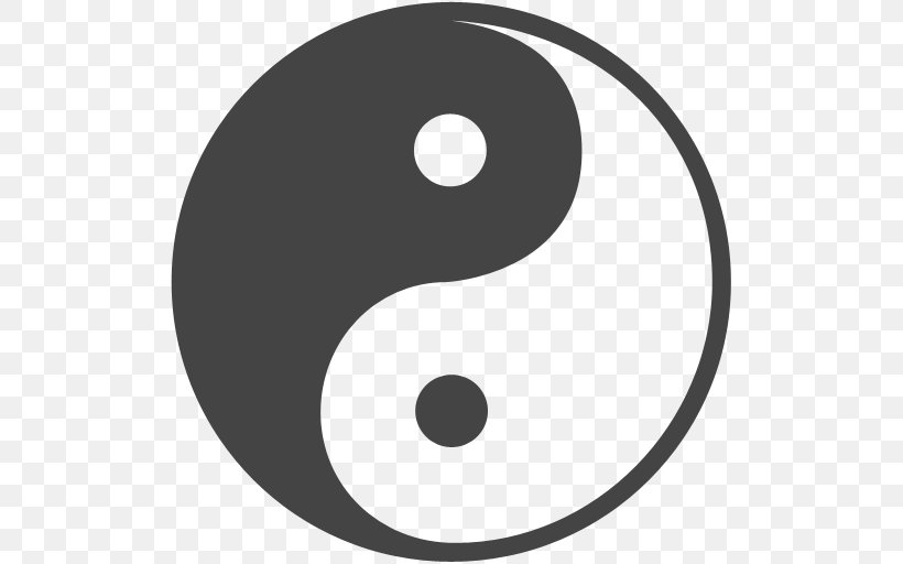 Yin And Yang Symbol Concept Taoism, PNG, 512x512px, Yin And Yang, Black And White, Concept, Flag Of South Korea, Idea Download Free