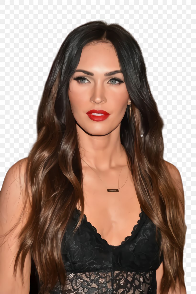 Fox Cartoon, PNG, 1632x2452px, 2018, Megan Fox, Actor, Beauty, Black Hair Download Free