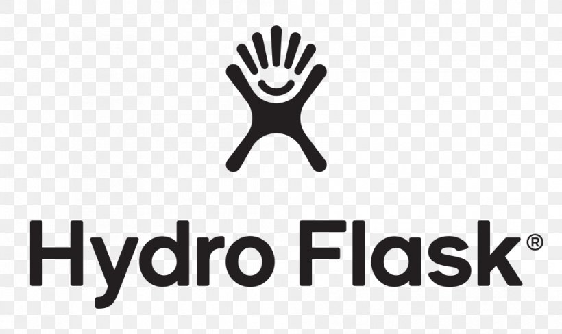 Logo Brand Water Bottles Hydro Flask Hydro Flip Cap Font, PNG, 991x590px, Logo, Black And White, Bottle, Brand, Finger Download Free
