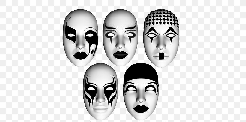 Mask Black And White, PNG, 664x406px, Mask, Avatar, Black And White, Clown, Designer Download Free