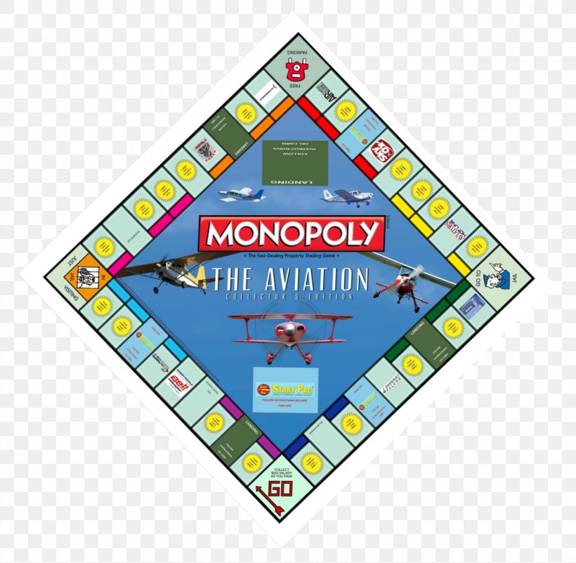Monopoly Board Game Free Parking Airplane, PNG, 1170x1144px, Monopoly, Airplane, Area, Aviation, Board Game Download Free