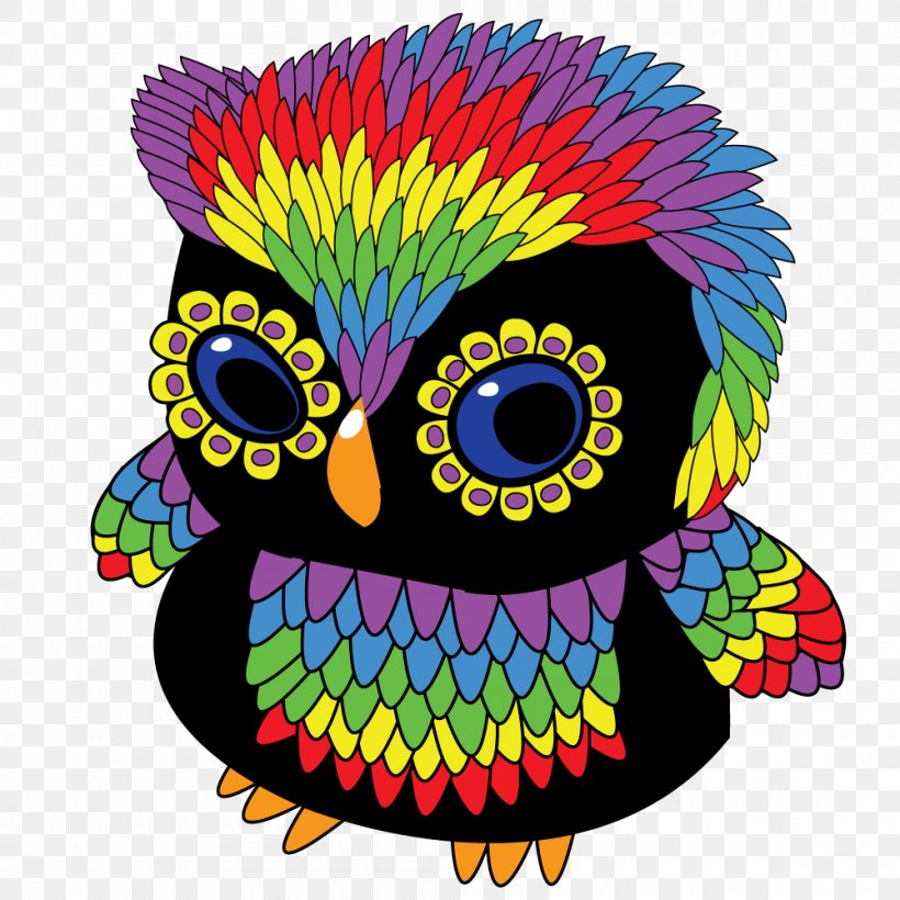 Owl Clip Art Illustration Beak Cartoon, PNG, 1000x1000px, Owl, Art, Artwork, Beak, Bird Download Free