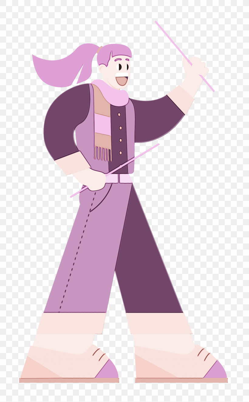 Lavender, PNG, 1551x2500px, Watercolor, Biology, Cartoon, Character, Clothing Download Free