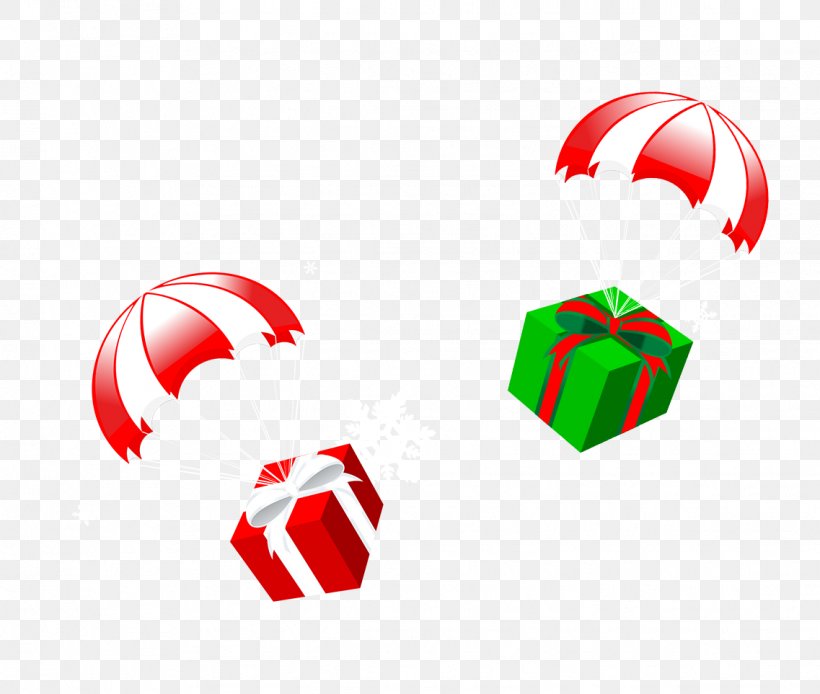 Santa Claus Gift Christmas Parachute, PNG, 1137x963px, Santa Claus, Box, Christmas, Christmas Gift, Designer Download Free