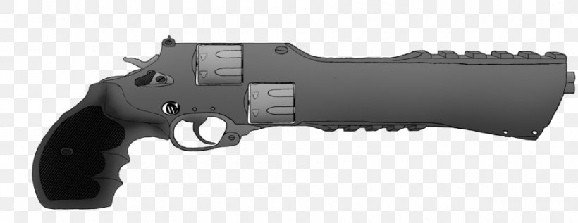 Revolver Gun Barrel Firearm Trigger Double-barreled Shotgun, PNG, 900x348px, Watercolor, Cartoon, Flower, Frame, Heart Download Free