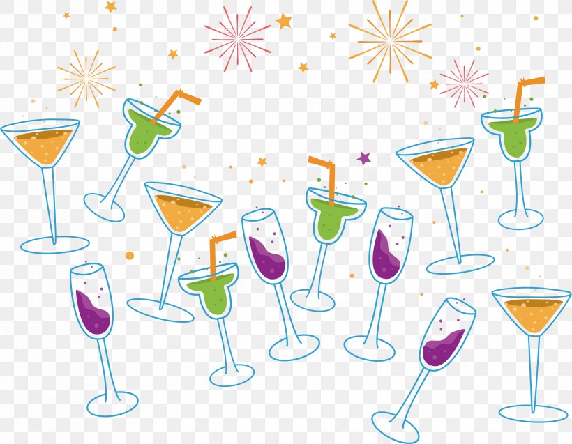 Party Festival New Year Clip Art, PNG, 3311x2573px, Party, Carnival, Champagne Stemware, Cocktail, Designer Download Free