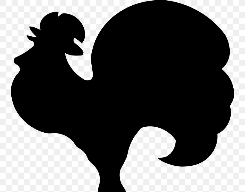 Rooster Clip Art, PNG, 748x644px, Rooster, Beak, Bird, Black, Black And White Download Free