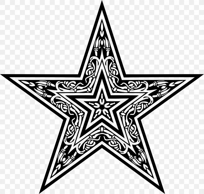 Star Clip Art, PNG, 2398x2283px, Star, Area, Black, Black And White, Document Download Free