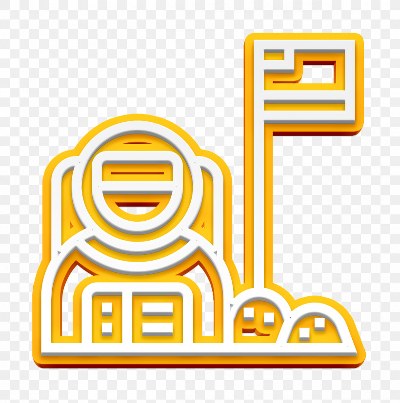 Astronaut Icon Astronautics Technology Icon, PNG, 1264x1276px, Astronaut Icon, Astronautics Technology Icon, Line, Text, Yellow Download Free