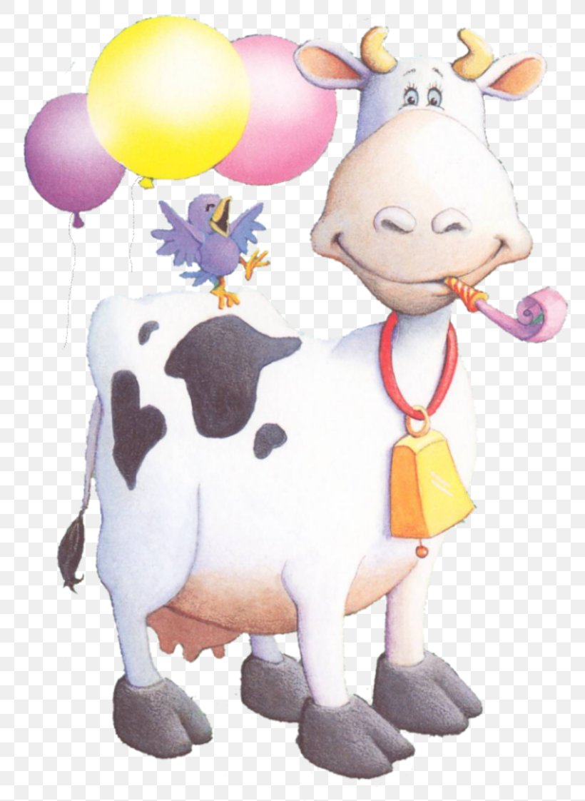 Cattle Birthday Wish Clip Art, PNG, 800x1122px, Cattle, Balloon, Birthday, Cattle Like Mammal, Dairy Farming Download Free