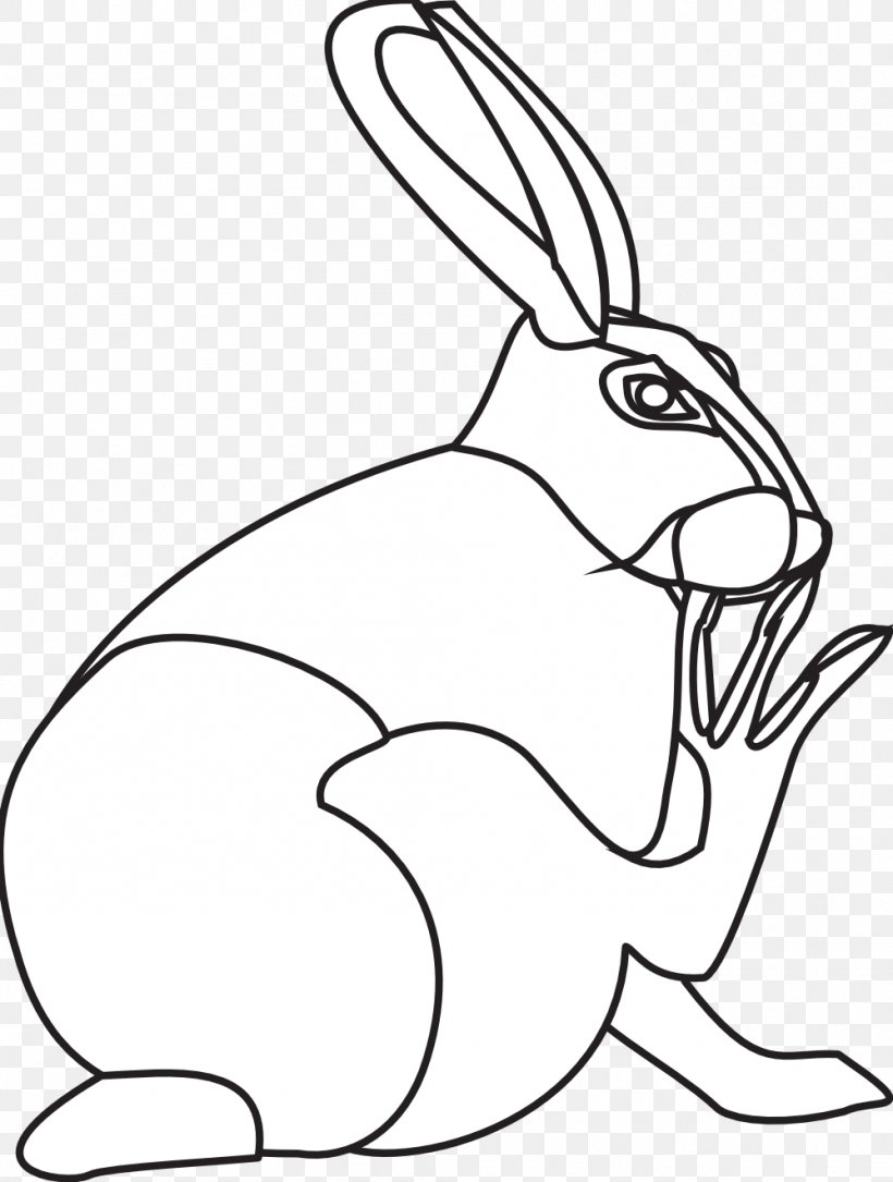 Domestic Rabbit Hare Easter Bunny Whiskers, PNG, 999x1322px, Domestic Rabbit, Art, Beak, Black And White, Drawing Download Free