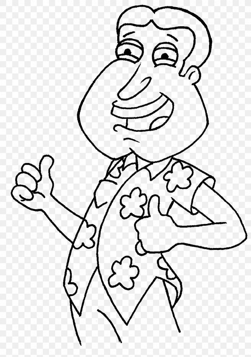 Glenn Quagmire Stewie Griffin Brian Griffin Peter Griffin Joe Swanson, PNG, 955x1360px, Watercolor, Cartoon, Flower, Frame, Heart Download Free