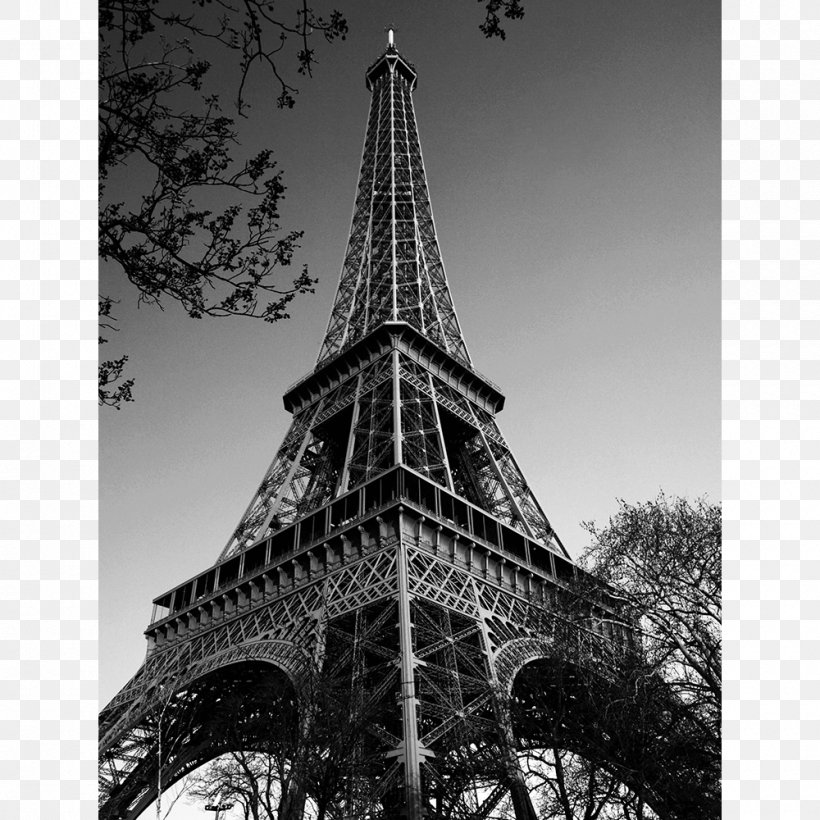 Eiffel Tower View Seine Image, PNG, 1000x1000px, Eiffel Tower, Black And White, Building, Canvas, Depositphotos Download Free