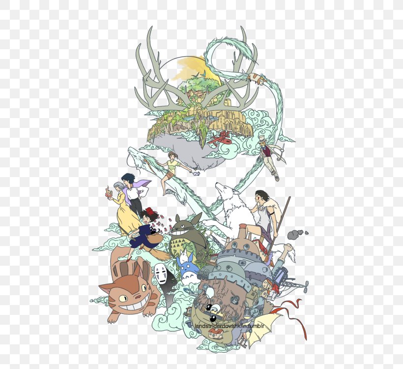Ghibli Museum Studio Ghibli Art, PNG, 459x750px, Watercolor, Cartoon, Flower, Frame, Heart Download Free