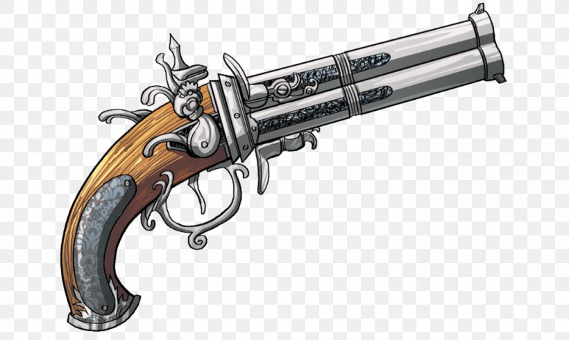 Revolver Firearm Gun Barrel Trigger Ranged Weapon, PNG, 1024x614px, Revolver, Air Gun, Cartoon, Comics, Deviantart Download Free