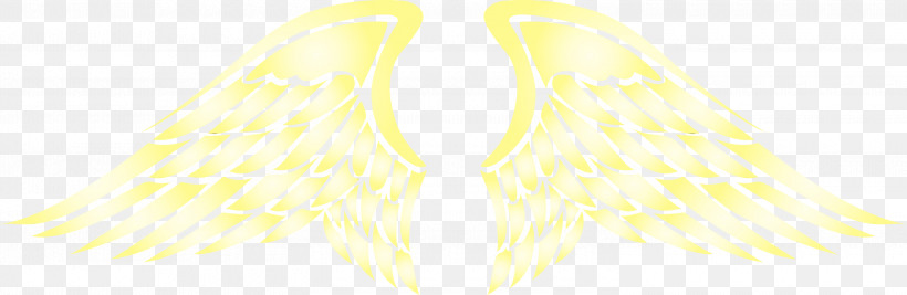 Yellow Line, PNG, 3000x977px, Wings, Angle Wings, Bird Wings, Line, Paint Download Free