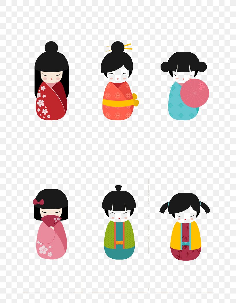 Adhesive Tape Japanese Dolls Kokeshi, PNG, 700x1053px, Adhesive Tape, Art Doll, Cartoon, Doll, Flightless Bird Download Free