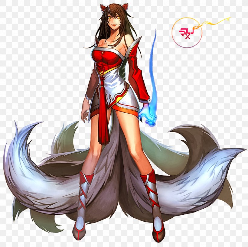 Ahri League Of Legends Nine-tailed Fox Video Game Art, PNG, 936x933px, Watercolor, Cartoon, Flower, Frame, Heart Download Free