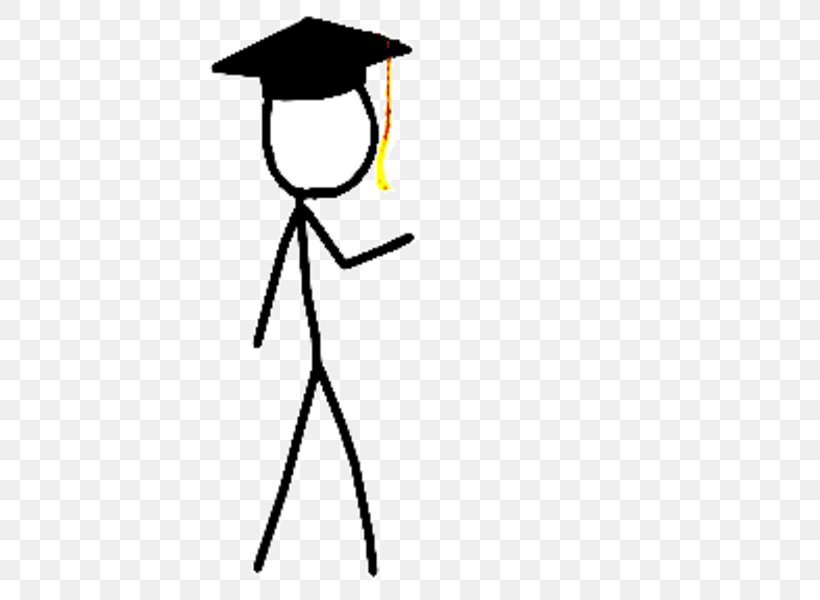 Graduation Ceremony Stick Figure Graduate University Clip Art, PNG, 600x600px, Graduation Ceremony, Area, Artwork, Black, Black And White Download Free