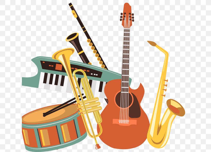 Musical Instruments Bass Guitar Acoustic Guitar String Instruments, PNG, 650x590px, Watercolor, Cartoon, Flower, Frame, Heart Download Free