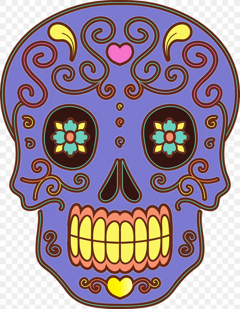 Skull Art, PNG, 2332x2999px, Calavera, Anatomy, D%c3%ada De Muertos, Day Of The Dead, Drawing Download Free