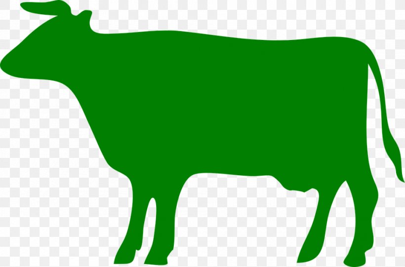Beef Cattle Dairy Cattle Silhouette Clip Art, PNG, 960x634px, Beef Cattle, Area, Black And White, Cattle, Cattle Like Mammal Download Free
