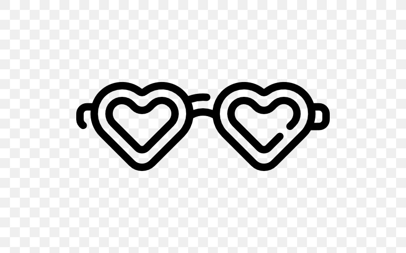 Line Angle Glasses Clip Art, PNG, 512x512px, Glasses, Black And White, Body Jewelry, Eyewear, Heart Download Free