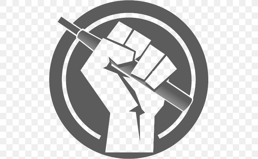 Raised Fist Logo T-shirt Electronic Cigarette Clip Art, PNG, 507x507px, Raised Fist, Black And White, Brand, Electronic Cigarette, Fist Download Free