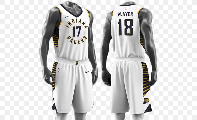Indiana Pacers NBA Jersey Basketball Uniform, PNG, 500x500px, Indiana Pacers, Basketball Uniform, Clothing, Football Equipment And Supplies, Jersey Download Free