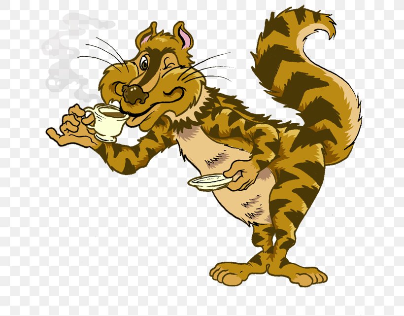 Coffee Cat Kopi Luwak Animal Sweden, PNG, 700x641px, Coffee, Animal, Big Cats, Carnivoran, Cartoon Download Free