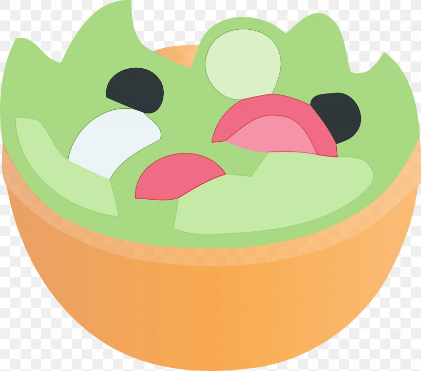 Green Cartoon Nose Yellow Pink, PNG, 3000x2647px, Green Salad, Cartoon, Food, Grass, Green Download Free