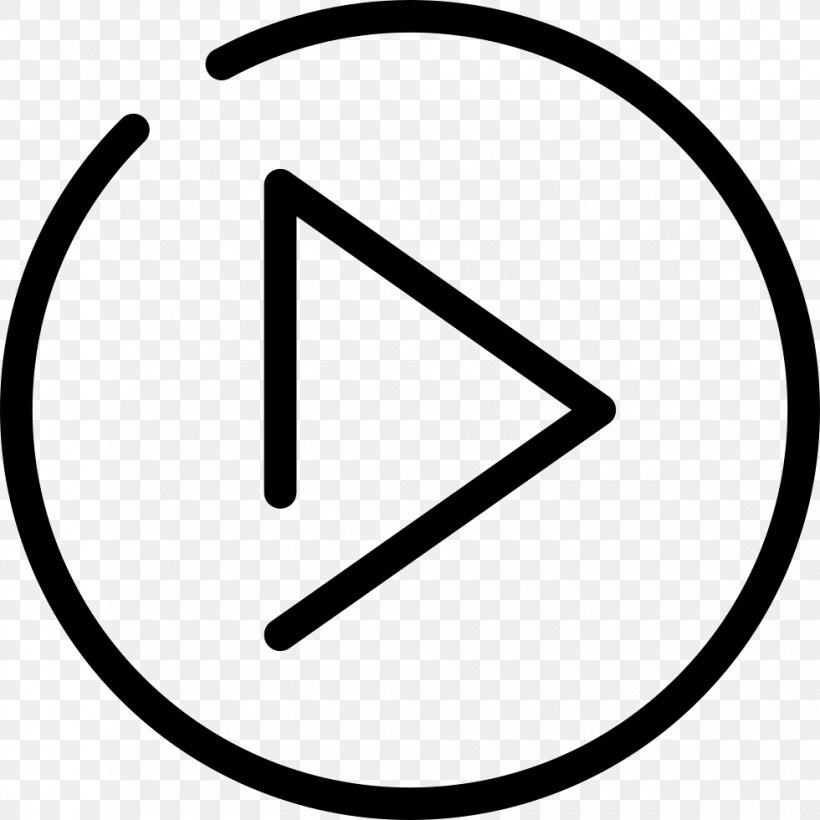 Round, PNG, 980x980px, Youtube Play Button, Area, Black And White, Button, Multimedia Download Free