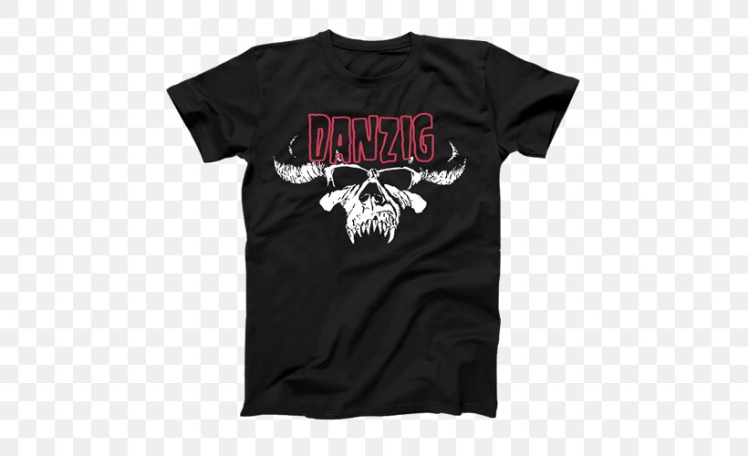 T-shirt Danzig Samhain Misfits Horror Punk, PNG, 500x500px, Tshirt, Active Shirt, Black, Brand, Clothing Download Free