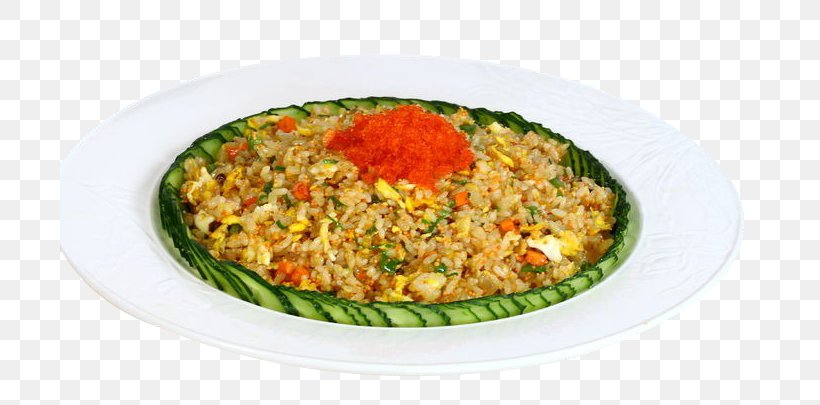 Yangzhou Fried Rice Rice Cake Chinese Cuisine Japanese Cuisine, PNG, 700x405px, Fried Rice, Asian Food, Chinese Cuisine, Couscous, Cucumber Download Free