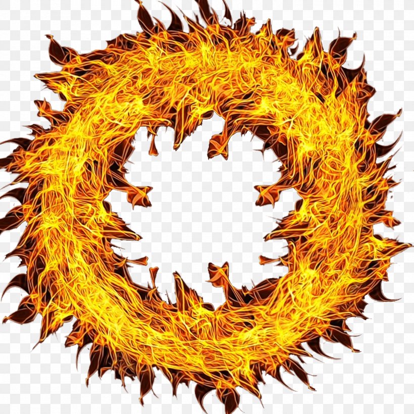 Leaf Circle, PNG, 1500x1500px, Leaf, Fire, Flame, Symbol, Yellow Download Free