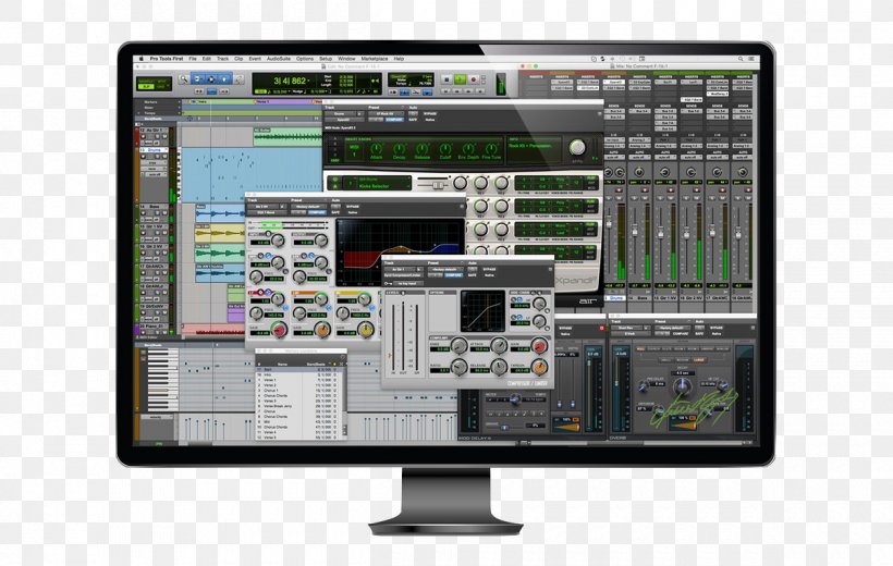 Pro Tools Digital Audio Workstation Avid Computer Software, PNG, 1200x762px, Watercolor, Cartoon, Flower, Frame, Heart Download Free