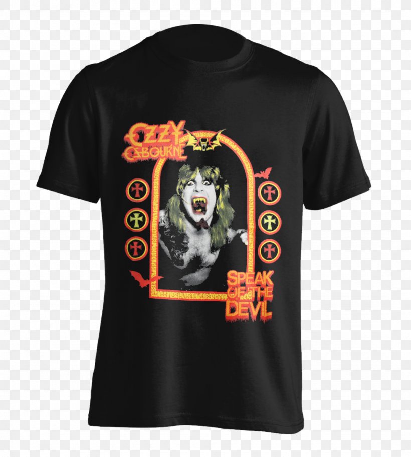 T-shirt Speak Of The Devil Black Sabbath Bark At The Moon Heavy Metal, PNG, 1075x1198px, Tshirt, Active Shirt, Album, Bark At The Moon, Black Download Free