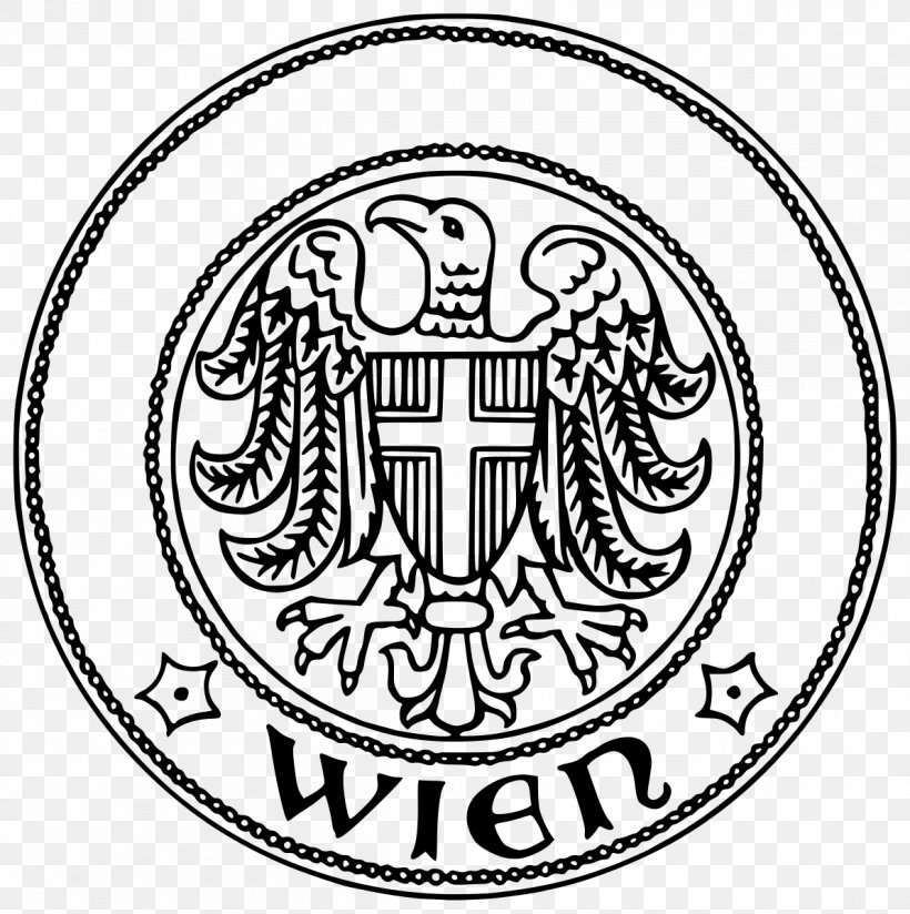 Vienna Seal Coat Of Arms Capital City, PNG, 1192x1198px, Vienna, Area, Art, Austria, Black And White Download Free