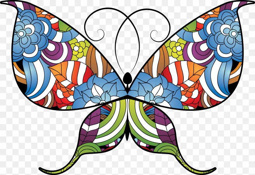 Butterfly Clip Art, PNG, 2515x1732px, Butterfly, Animation, Artwork, Brush Footed Butterfly, Butterflies And Moths Download Free